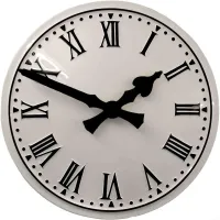 Warrington Outdoor Clock Service white dial